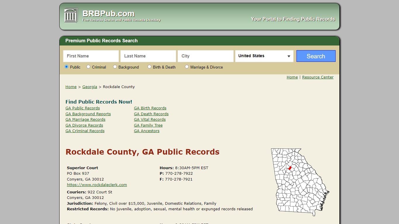 Rockdale County Public Records | Search Georgia Government Databases